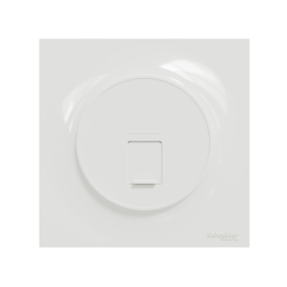 Schneider Odace - Prise RJ45 Cat.6 UTP + plaque - Réf : S520475+s520702