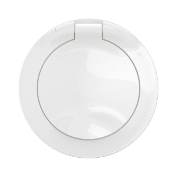 Legrand - Céliane 2024 - Enjoliveur PC 2P+T à volet - Blanc - IP44 - Réf : CB8111