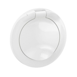 Legrand - Céliane 2024 - Enjoliveur PC 2P+T à volet - Blanc - IP44 - Réf : CB8111