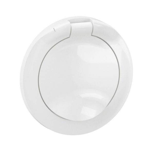Legrand - Céliane 2024 - Enjoliveur PC 2P+T à volet - Blanc - IP44 - Réf : CB8111