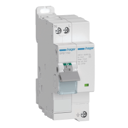Hager - Parafoudre 2P auto-protégé 15KA type 2 avec voyant fin de vie - Réf : SPB715D