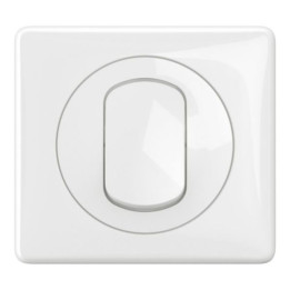 Legrand - Céliane 2024 - Interrupteur ou va et vient étanche complet - 10A - Blanc - IP44 - Réf : CG8001