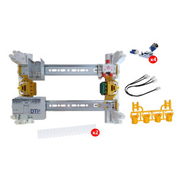 Legrand - Coffret VDI GRADE 2 avec brassage 18M STP - TV sur RJ45 - 4 RJ45 - Réf : 418248