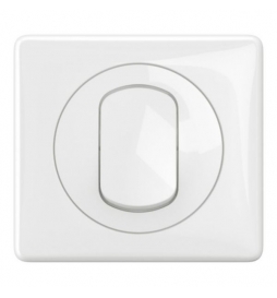 Legrand - Céliane 2024 - Poussoir étanche complet - Blanc - IP44 - Réf : 080251 + CM0031 + CP2701 + CB8001