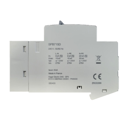 Hager - Parafoudre 2P auto-protégé 15KA type 2 avec voyant fin de vie - Réf : SPB715D