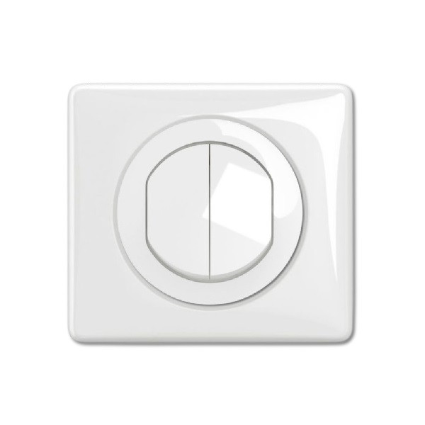 Legrand - Céliane 2024 - Double va et vient étanche complet - Blanc - IP44 - Réf : 080251 + 2 x CM0001 + CB4001 + CP2701