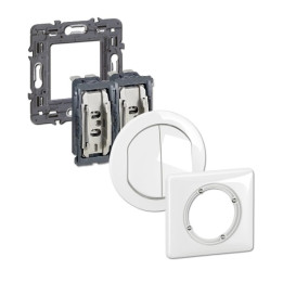 Legrand - Céliane 2024 - Double va et vient étanche complet - Blanc - IP44 - Réf : 080251 + 2 x CM0001 + CB4001 + CP2701