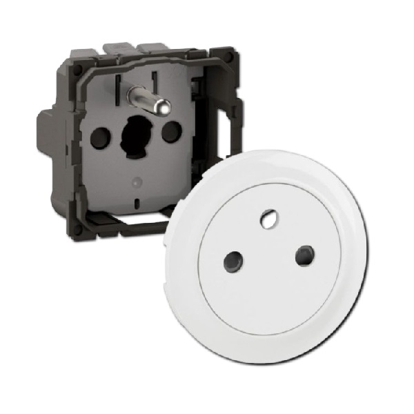 Legrand - Céliane 2024 - Mécanisme PC avec enjoliveur - PC 2P+T - 16A - Réf : CF0111