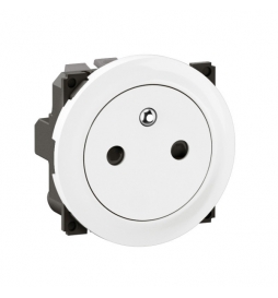 Legrand - Céliane 2024 - Mécanisme PC avec enjoliveur - PC 2P+T - 16A - Réf : CF0111