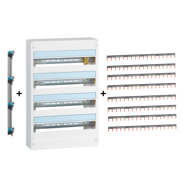 Legrand - LOT - Coffret DRIVIA 72M + 8 peignes horizontaux + 1 peigne vertical - Réf. : 401224+404928+405002