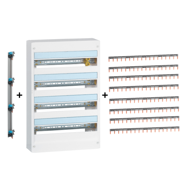 Legrand - LOT - Coffret DRIVIA 72M + 8 peignes horizontaux + 1 peigne vertical - Réf. : 401224+404928+405002