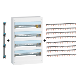 Legrand - DRIVIA - Coffret 4x18 + Peigne V et H + Porte - Ref. : 401224+404928x8+405002+401234