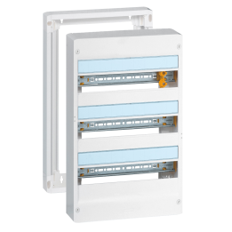 Legrand - Drivia - Coffret 3 rangées - 18 modules + Rehausse - Ref. : 401223+401273