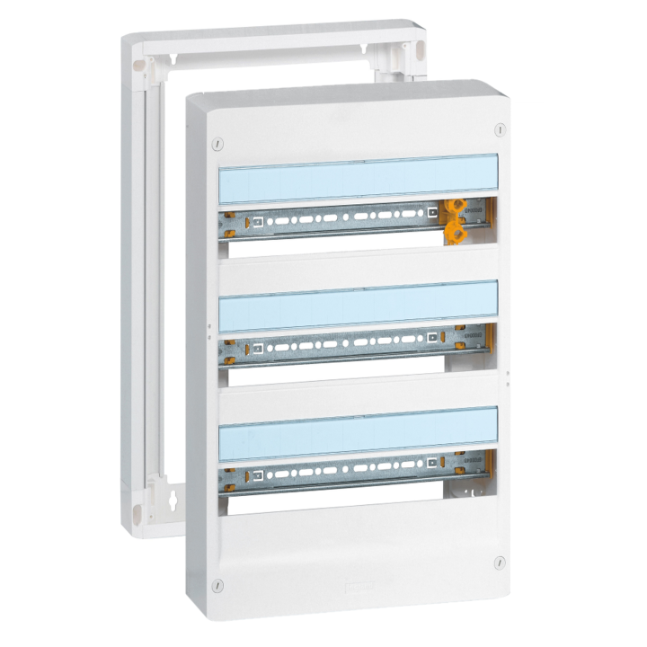 Legrand - Drivia - Coffret 3 rangées - 18 modules + Rehausse - Ref. : 401223+401273