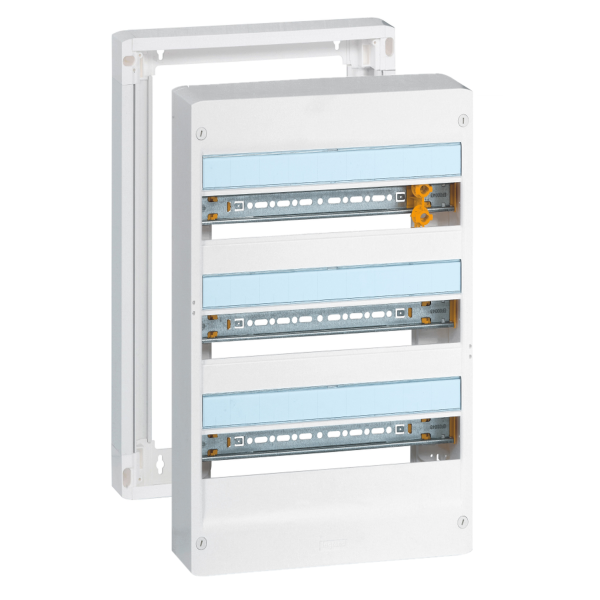 Legrand - Drivia - Coffret 3 rangées - 18 modules + Rehausse - Ref. : 401223+401273