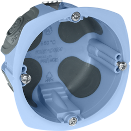 Eur'Ohm - XL Air'métic - 100 Boîtes d'encastrement + Scie cloche - Etanche à l'air - 1 poste - Ø67 - P40 - Réf : 52062