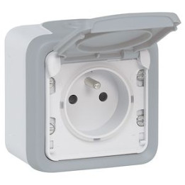 Legrand Plexo - Prise de courant 2P+T 16A 230V - IP55/IK07 - Réf : 069731