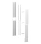 Schneider - Resi9 - kit goulotte 18 modules - 2 parties - corps - capot - cloisons - capot ERDF - Réf : R9HKT18