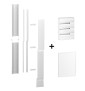 Schneider - Resi9 - kit goulotte 18M + Tableau RESI9 18M - 3R + porte - Réf. : R9HKT18+R9H18403+R9H18423