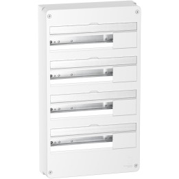Schneider - Resi9 - kit goulotte 18M - 2 parties + Tableau RESI9 18M - 4R - R9HKT18+R9H18404