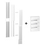 Schneider - Resi9 - kit goulotte 18M - 2 parties + Tableau RESI9 18M - 3R - Réf. : R9HKT18+R9H18403