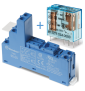 Finder - Relais Industriel 2RT - 24VDC + Embase Relais - Réf. : 405290240000+9505SPA