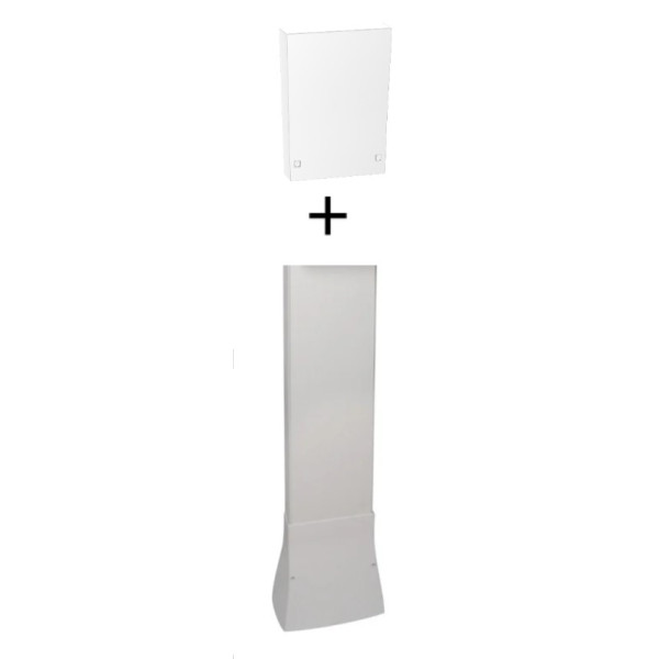 Schneider - Resi9 - kit goulotte 18M - 2 parties - corps - capot - cloisons - complet - Réf. : R9HKT18+R9H18535