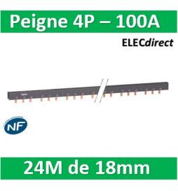 Legrand - Peigne d'alimentation HX3 - 4P - Pour bornes à vis - 12M + bornes  d'alimentation - 404944+404906x4 - ELECdirect Vente Matériel Électrique