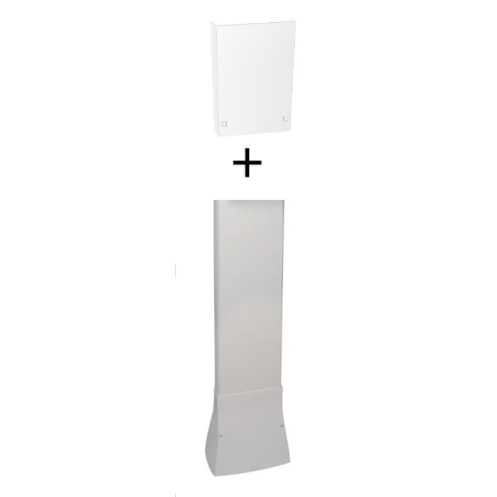 Schneider - Resi9 - kit goulotte 13M - 2 parties - corps - capot - cloisons - complet - Réf. : R9HKT13+R9H13535
