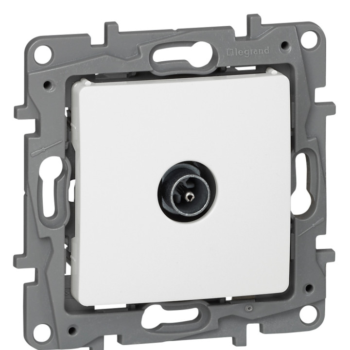 Legrand - Niloé - Prise TV simple Blanc - Réf : 664751