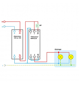 Schneider - Télérupteur RESI9 XP - monophasé 16A - 250V - Silencieux - Réf : R9PCL2S