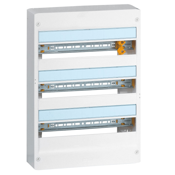 Legrand - Drivia - Coffret 3 rangées - 18 modules + Plaque de fond - Ref. : 401253+401223