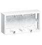 Legrand - Mosaic - Cadre saillie 2 postes - 2 x 2 modules - Horizontal - Blanc - Réf : 080285