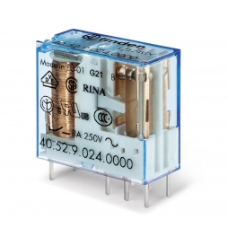 Finder - Relais circuit imprimé 1RT - 12A - 24V - DC - Réf :  405190240000