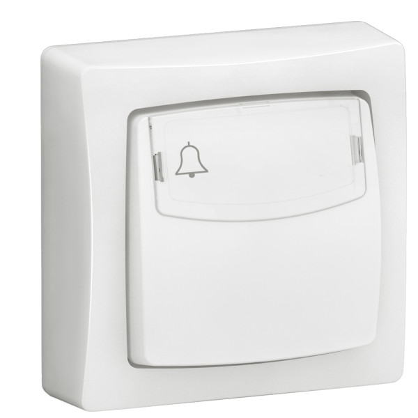Legrand Oteo - Poussoir porte-étiquette 6A - 230V - Réf : 086009L