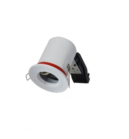 Miidex - Support Spot Fixe - étanche à l'air - Blanc - D.88mm - BBC - Réf : 7718