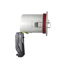 Miidex - Support Spot Fixe - étanche à l'air - Blanc - D.88mm - BBC - Réf : 7718