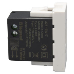 Legrand Mosaic - Prise chargeur USB 230V / 5V - 1 Port - Réf : 077591