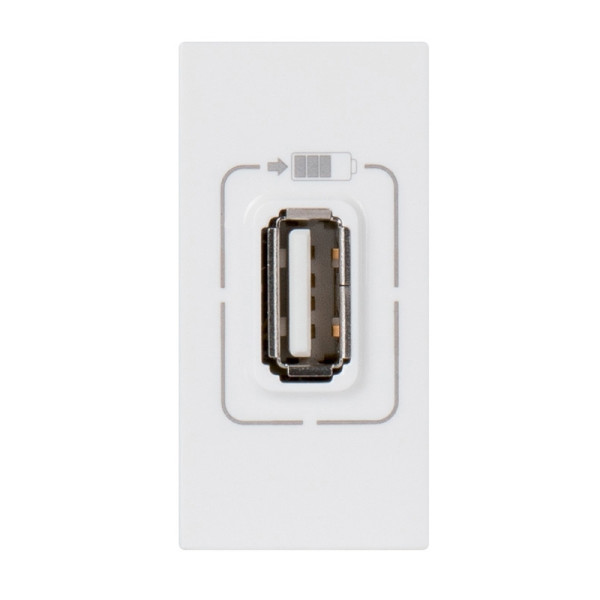 Legrand Mosaic - Prise chargeur USB 230V / 5V - 1 Port - Réf : 077591