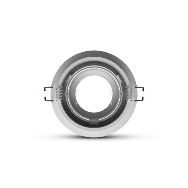 Miidex - Support de spot plafond - Rond - Orientable - Blanc - Ø92 mm - Réf : 77141