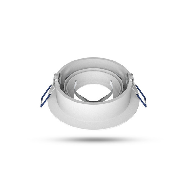 Miidex - Support de spot plafond - Rond - Orientable - Blanc - Ø92 mm - Réf : 77141