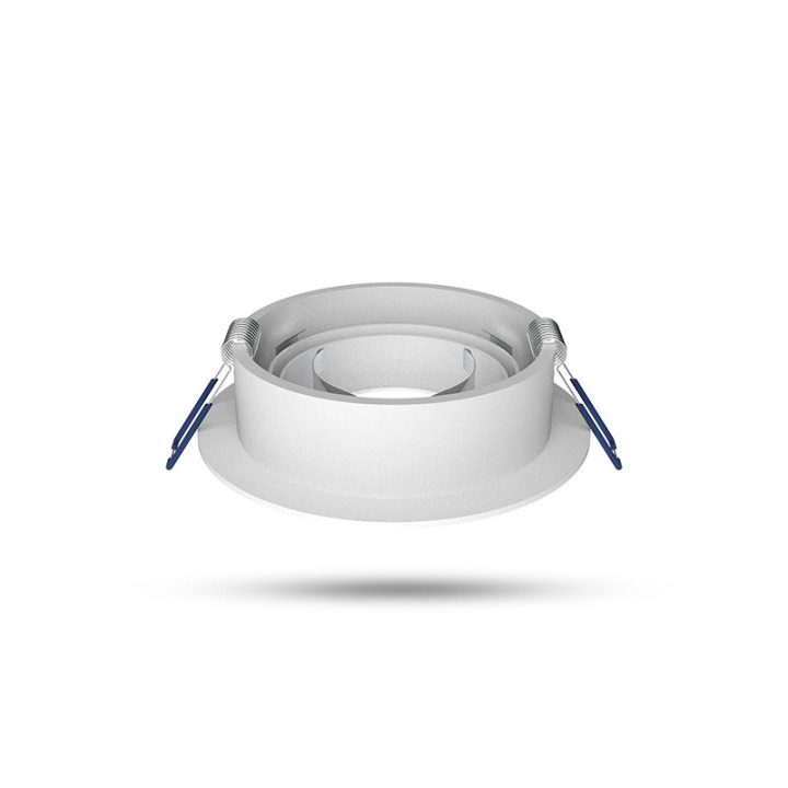 Miidex - Support de spot plafond - Rond - Orientable - Blanc - Ø92 mm - Réf : 77141