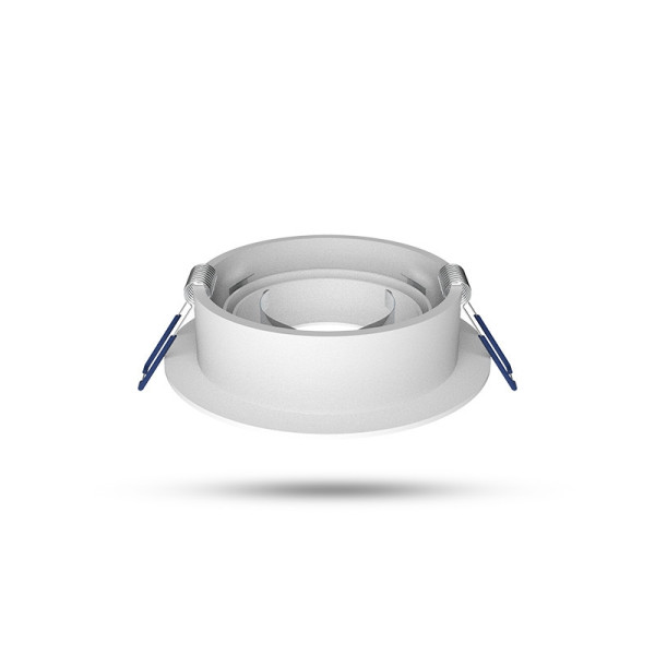 Miidex - Support de spot plafond - Rond - Orientable - Blanc - Ø92 mm - Réf : 77141