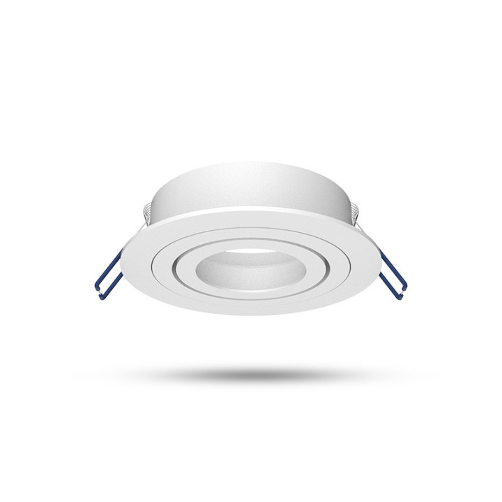 Miidex - Support de spot plafond - Rond - Orientable - Blanc - Ø92 mm - Réf : 77141