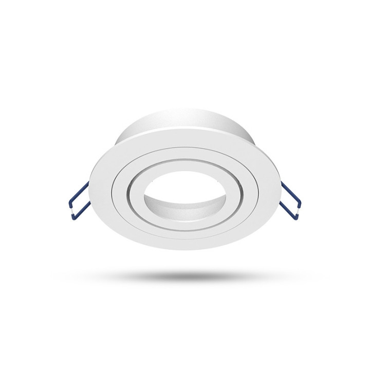 Miidex - Support de spot plafond - Rond - Orientable - Blanc - Ø92 mm - Réf : 77141