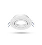 Miidex - Support de spot plafond - Rond - Orientable - Blanc - Ø92 mm - Réf : 77141