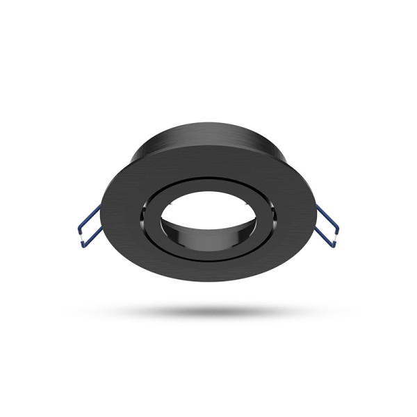 Miidex - Support de spot plafond - Rond - Orientable - Noir - Ø92 mm - Réf : 77120