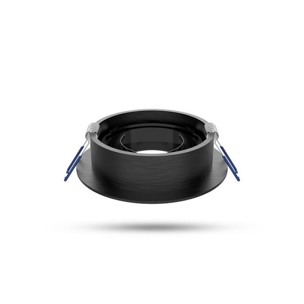 Miidex - Support de spot plafond - Rond - Orientable - Noir - Ø92 mm - Réf : 77120