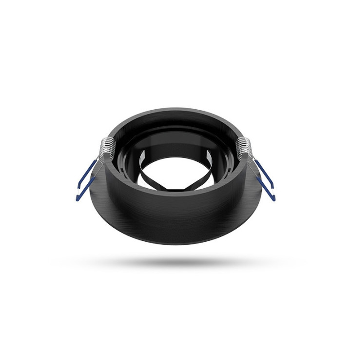 Miidex - Support de spot plafond - Rond - Orientable - Noir - Ø92 mm - Réf : 77120