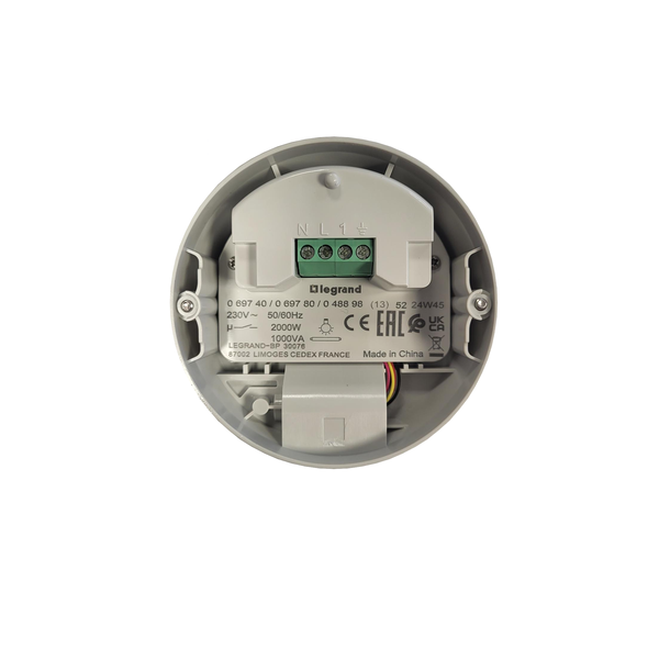 Legrand Plexo - Eco détecteur autonome 360° - IP55/IK04 - Réf. 069740